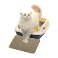 thumbnail image 5 of Feledorashia 18x12 inch Cat Litter Mat Kitty Litter Trapping Mat, Honeycomb Double Layer Urine Waterproof, Easy to Clean, Litter Box Mat Scatter, Pet Friendly for Soft on Paws, Non-Slip, 5 of 8