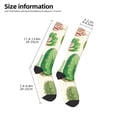 thumbnail image 2 of Naloa Cactus And Succulent Thigh High Socks Extra Long Stretchy Sock Women Over Knee High Opaque Stocking Daily Wear, 2 of 6