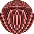 thumbnail image 1 of Ahgly Company Machine Washable Indoor Round Transitional Dark Red Area Rugs, 7' Round, 1 of 7