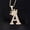 yellow, variant on A-Z Letters Necklace Crown Necklace for Men Women 18K Gold Plated Letters Pendants with 23'' Chain Hip Hop Alphabet Name Jewelry Mom Gifts