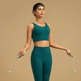 thumbnail image 2 of Sevpuikl Women's Seamless High Neck Padded Sport Bra V-Back Medium Support Athletic Tank Top Yoga Fitness workout Crop Tops, 2 of 7