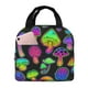 thumbnail image 1 of Easygdp Bright Mushrooms Bolsa Térmica Premium - Tela Oxford Impermeable, Gran Capacidad, Bolsillo Frontal, Unisex para Trabajo, Escuela, Actividades al Aire Libre y Picnics, 1 of 8