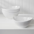 thumbnail image 5 of Euro Ceramica, Inc. Euro Ceramica Highlands White Porcelain Serving Bowls, 3pc and 4pc 3 Piece, 5 of 5
