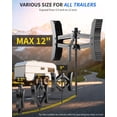thumbnail image 3 of MRY Camper RV Wheel Chock Stabilizer, Heavy Duty X-Shaped Camper Wheel Chock 2 Sets with Wrench for Travel Trailer, Fits 3.5" to 12" Wheel Gaps, Anti-Move Tire Wheel Chock, 3 of 5