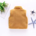 thumbnail image 7 of GiLiling Toddler Boys Girls Fleece Vest Kids Polar Fleece Zipper Jacket Sleevless Fall Winter Warm Outerwear with Pockets (Yellow, 5-6 Years), 7 of 7