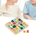 thumbnail image 4 of Rompecabezas de madera Forma del alfabeto Juego de correspondencias s gruesas para en edad preescolar mayúscula Sunnimix Tablero del alfabeto, 4 of 8