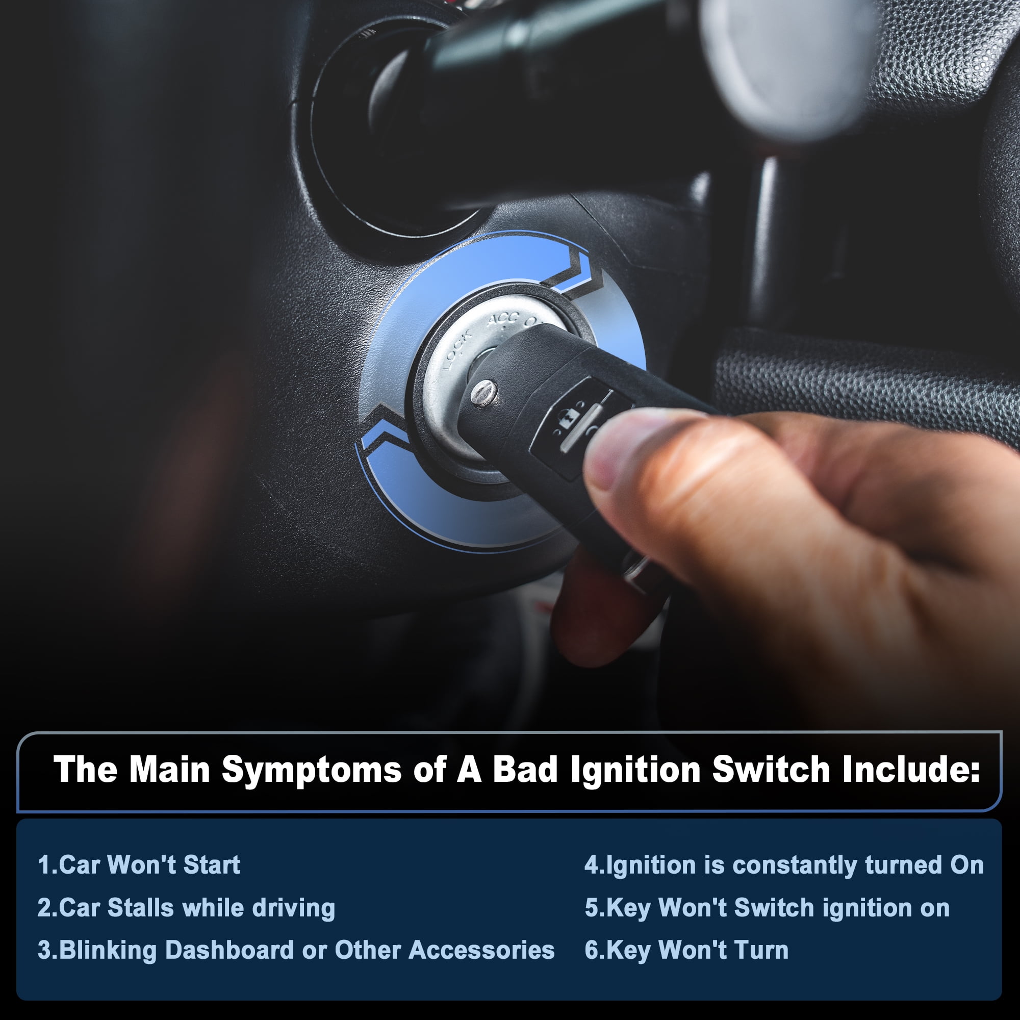 Unique Bargains Ignition Switch for Ford F-150 F-250 HD, F-350 F-450 Super Duty