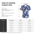 thumbnail image 4 of Vsdgher Blue Lightning2 Women Shirts V Neck Short Sleeve Tops T-Shirt Basic Tees, S to 3XLXX-Large, 4 of 5