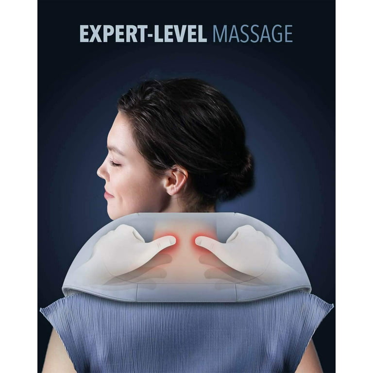 Naipo Cordless Rechargeable Neck Shoulder Massager, Shiatsu Massage – NAIPO