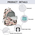 thumbnail image 4 of Dachshund and Flower Backpack for School,Cute School Bag,Schoolbag with Adjustable Shoulder Straps & Padded Back,13.4"x11"x4.7", 4 of 6