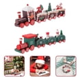 thumbnail image 2 of 2pcs Christmas Train Decoration Christmas Wooden Train Craft Decoration Party Table Decoration, 2 of 9