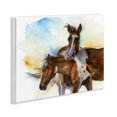 thumbnail image 4 of Stupell Industries Brown Horses Watercolor Animals & Insects Painting Unframed Art Print Wall Art, 14 x 11, 4 of 8