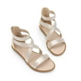 thumbnail image 4 of DREAM PAIRS Girls Gladiator Sandals with Zipper Strappy Sandals Toddler/Little Kid/Big Kid, 4 of 6