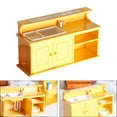 thumbnail image 4 of Moderno Miniatura de Plástico COCINA de COCINA de COCINA / MUEBLES de ALMACENAMIENTO de ALMACENAMIENTO 1:12 Muñeca Decoración de O OB11 Muñeca Contador del gabinete, 4 of 8