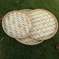 thumbnail image 4 of Home  Shape Handmade Bamboo Weaving Sieve Fruit Tea Basket Storage Organizer, 4 of 8