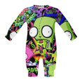 thumbnail image 5 of Invader Zim Baby Footless Rompers, Long Sleeve Baby Onesie Jumpsuit for Boys Girls, 5 of 8