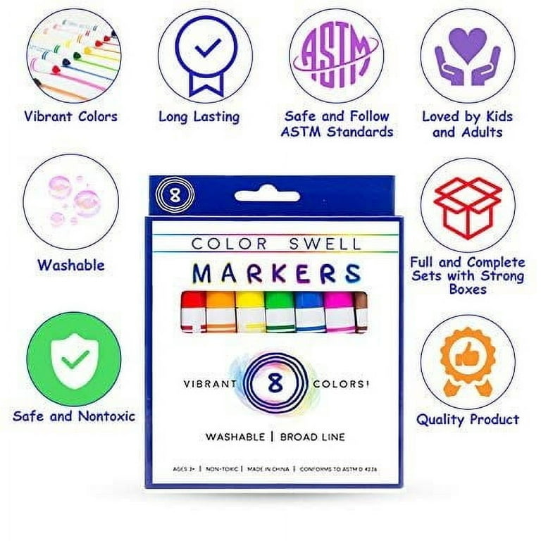 Color Swell Super Tip Washable Bulk Marers Pack 10 | Ubuy