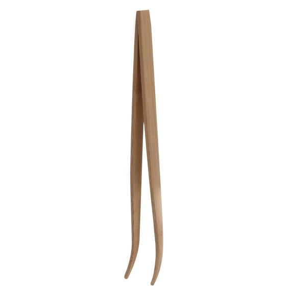 11 Inch Bamboo Tweezers Curved Long Tweezer for Bearded Dragons Feeding Tongs Natural
