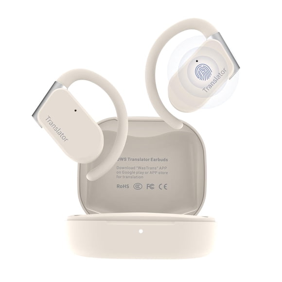 Auriculares traductores de idiomas ANFIER M9 144 idiomas Beige