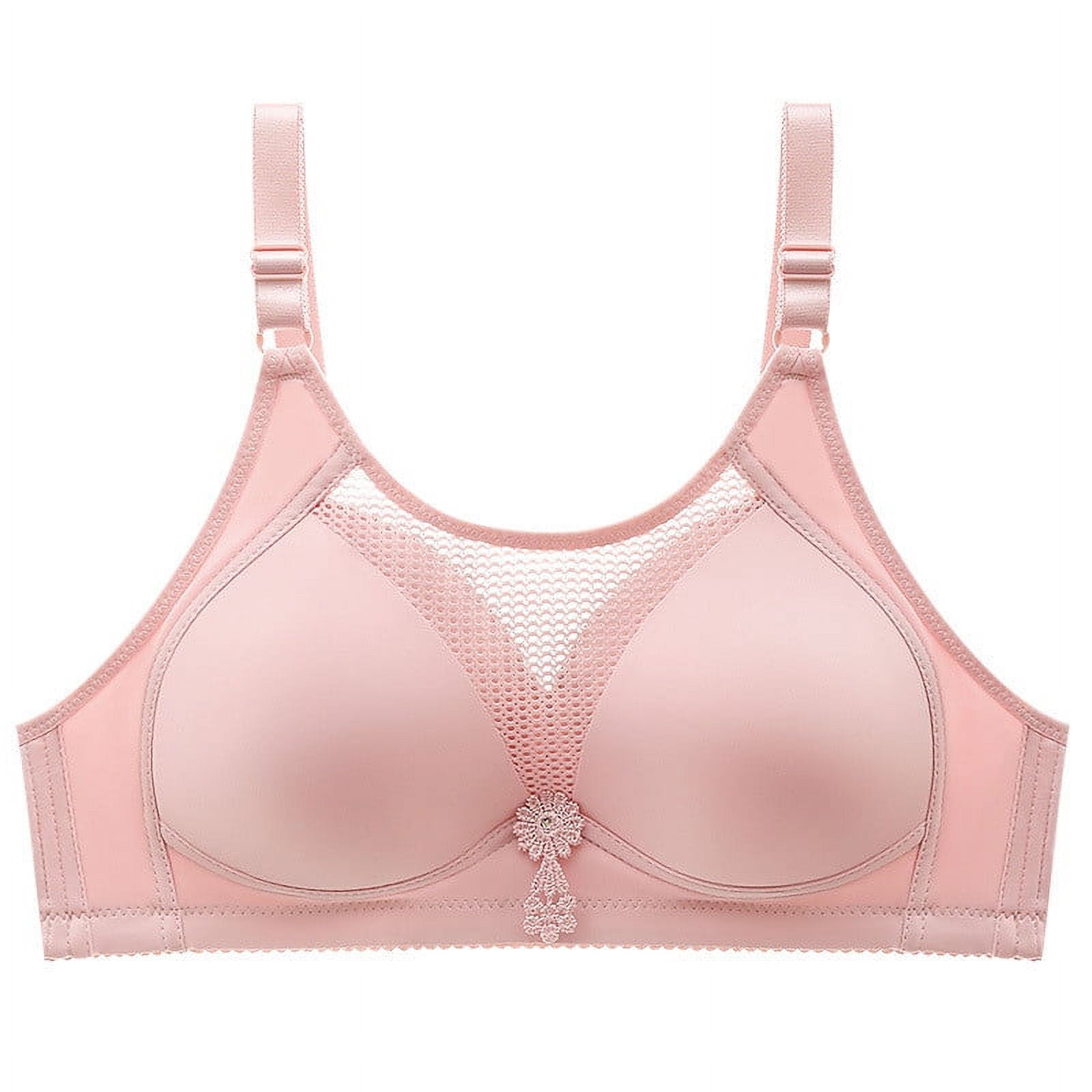 safuny Sports Bra for Women Ultra Light Lingerie Fashion Plus Size Wire  Free Comfortable Hollow Out Bra Comfort Daily Brassiere Underwear Seamless  Smoothing Camisole Pink XXXL 