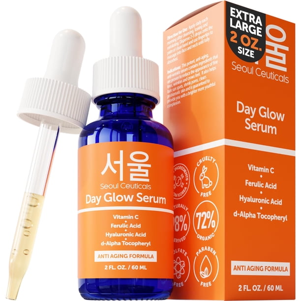 Sérum Seoulceuticals con vitamina C, 20% de ácido hialurónico, 60 ml