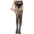 thumbnail image 4 of BONIXOOM Socks For Women Semi-Opaque Thigh-High SpandexTrouser Work Socks Beige One Size, 4 of 6
