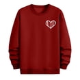 thumbnail image 5 of NuoCaiYun Sweatshirts for Men Crew Neck Fashion Valentine's Day Print Long Sleeve Casual Loose Comfort Pullover Tops, 5 of 6