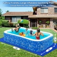 thumbnail image 7 of Pool for Kids and Adults, 118" x 68" x 22" Family Full-Sized Inflatable Swimming Pool, Durable Thickened Above Ground Blow Up Pool for Kids Pools for Backyard Outdoor Indoor Shark, 7 of 7