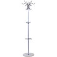 thumbnail image 2 of SHZICMY Coat Rack, Coat Racks with 16 Hooks, Hat Jacket Stand Tree Holder Hanger Rack with Marble Base for Coat, Jacket, Hat, Purse, Scarves, Handbags (White), 2 of 18