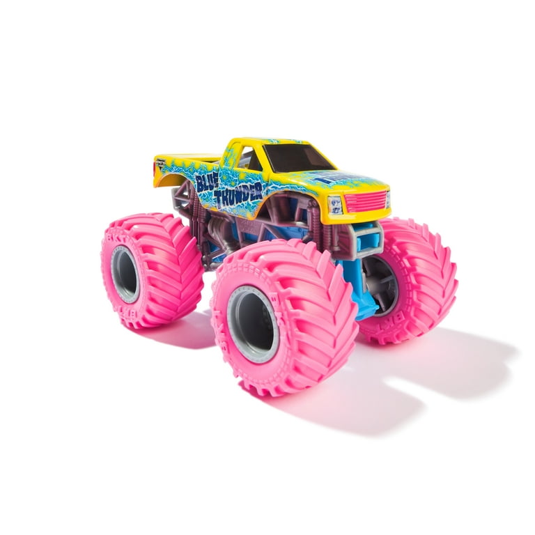<JAM > Monster Jam, Official Blue Thunder Monster Truck, Die-Cast