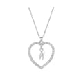 thumbnail image 1 of Collar para mujer, joyería para mujer, collar con colgante para mujer, joyería con alfabeto, collar con corazón para amantes, regalos, collar de aleación, 1 of 3