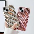 thumbnail image 3 of Cute Water Ripple Pattern Wave Shape Camera Lens Protection Soft Compatible with iPhone Case (Pink,iPhone 15 Plus), 3 of 5