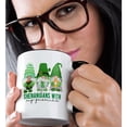 thumbnail image 2 of 3drose, Three Cute Irish Gnomes Shenanigans with My Gnomies, 11oz Two-tone Black Mug, 2 of 6