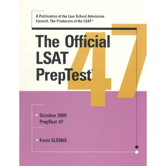 Pre-Owned Official LSAT Preptest: Number 47, 9780976024538, 0976024535, Paperback,