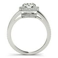 thumbnail image 2 of 14k White Gold Round Diamond Engmt Ring Pave Set 1 1/2 cttw SZ 7.5, 2 of 2