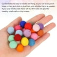 thumbnail image 4 of Uxcell Wool Felt Balls Beads Woolen Fabric 0.59" Dark Red for Home Crafts 20Pcs, 4 of 7