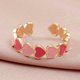 thumbnail image 3 of Y Anillo Ajustable Abertura De Moda En Forma De Corazón Para Mujeres Anillo Redondo Joyería Para Niñas Anillos, 3 of 3