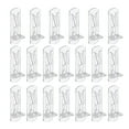 thumbnail image 1 of Uxcell 5/8 inch Locking Shelf Support Pegs 20Pcs Plastic Cabinet Shelf Pins Clear 6mm Dia, 1 of 7