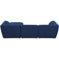 thumbnail image 6 of Meridian Furniture Miramar Navy Durable Linen Textured Modular Sectional, 6 of 19