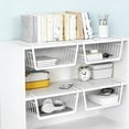 thumbnail image 5 of Euaioeiu Under Shelf Storage Basket Organizer, Expandable Hanging Rack for Kitchen Pantry Cabinet Laundry Room Bathroom Counter Space Saving, 5 of 6