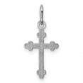 thumbnail image 4 of 14K White Gold Charm Pendant Themed Diamond-Cut 19.75 mm 9.45, 4 of 4
