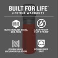 thumbnail image 2 of Stanley Flip Straw Insulated Stainless Steel Water Bottle, 22 oz, 2 of 6