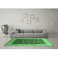 thumbnail image 3 of Ahgly Company Indoor Round Oriental Emerald Green Industrial Area Rugs, 3' Round, 3 of 4