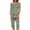 Multicolor-7, variant on WCMZJ Womens Pajamas Set Pleated Crew Neck Sleeveless Tank Tops and Capri Pants Lounge Sets 2 Piece Summer Outfits
