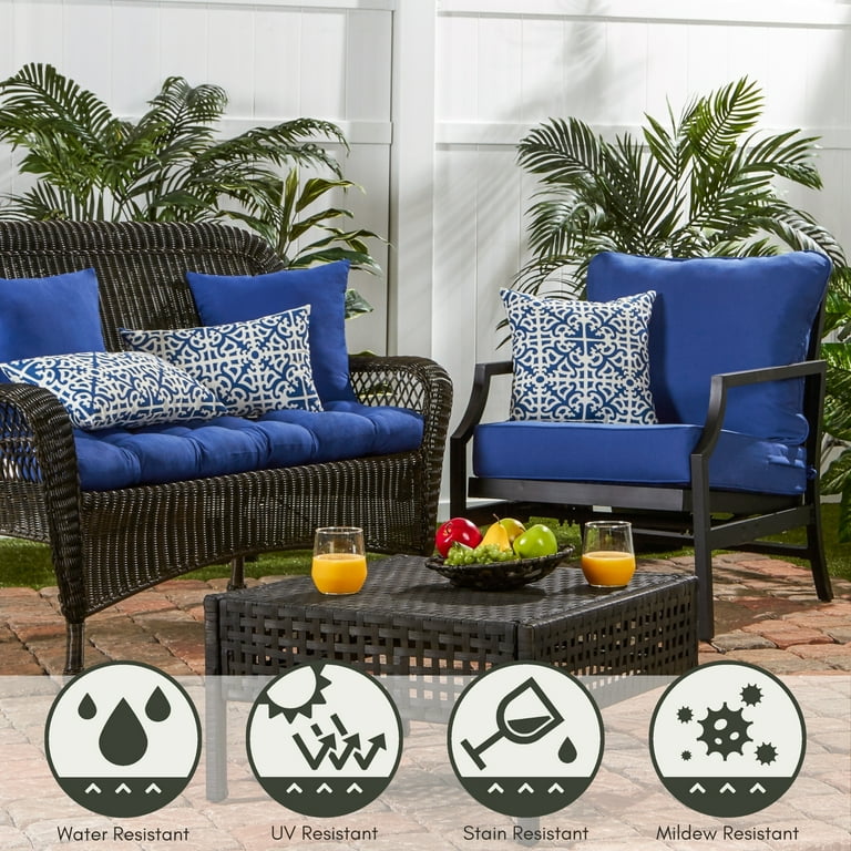 Dark blue outdoor cushions online