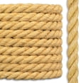 thumbnail image 2 of Sisal Rope | 100% Natural Fiber | 3 Stand Twisted | Cat Scratch Post | Bird Rope | 1/2 inch x 200 feet, 2 of 4