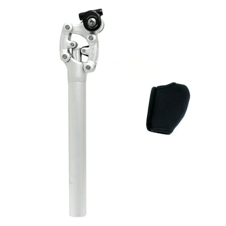 SR SUNTOUR SP12 NCX Suspension Seat Post w/ Protective Cover 30.9X350mm , Silver #VK2754