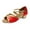 Red, variant on Gubotare Dress Shoes for Girls Dress Shoes Mary Jane Low Heel Princess Flower Wedding Flats Glitter Shoes (Red,3)