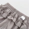 thumbnail image 7 of LIIPEE Girls Boys Underwear Solid Color Ruffled Diaper Cover Bloomers Casual Vacation Panties,Grey,18-24 Months, 7 of 7