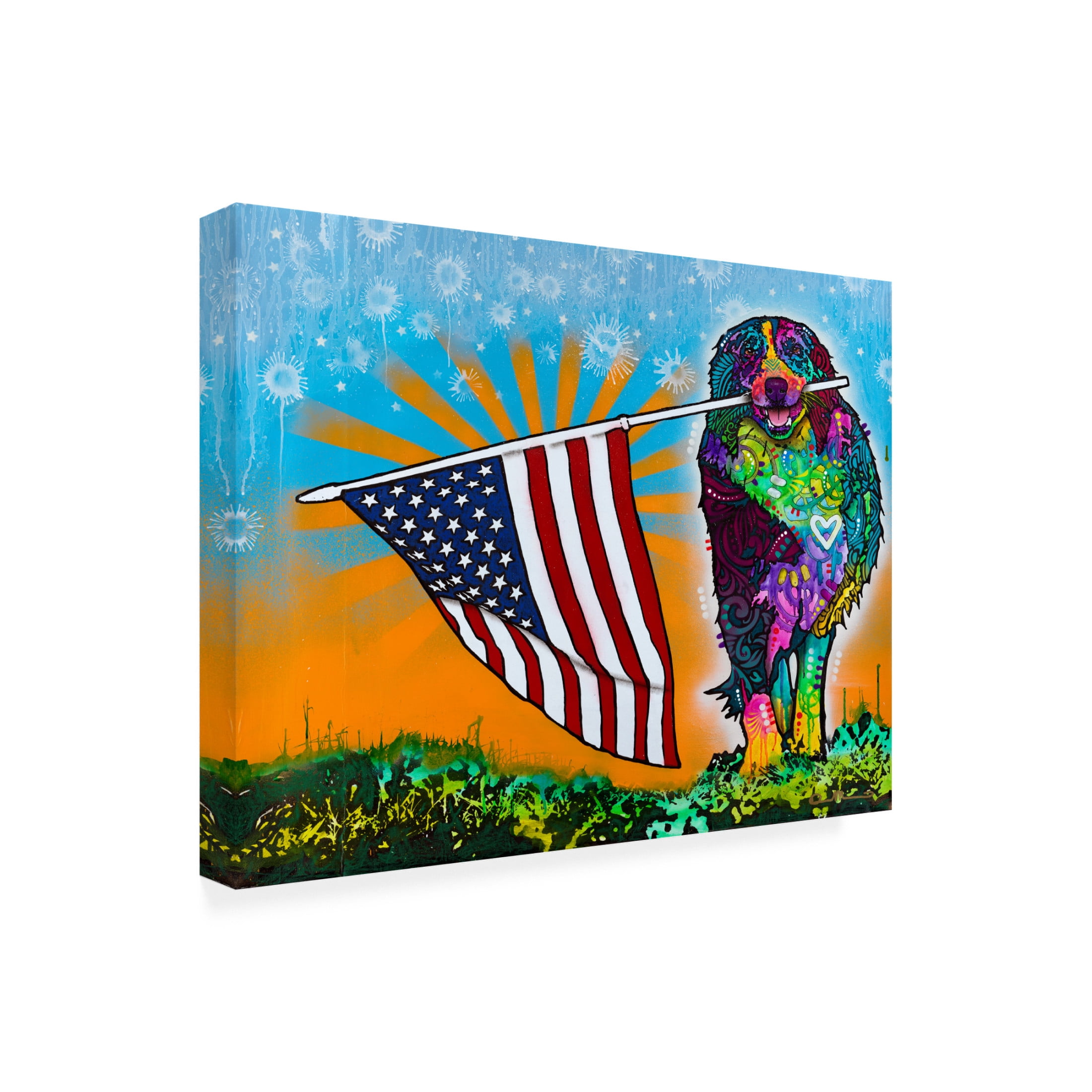 Canvas Wall Art - Dean Russo 'Carrying the Flag' Wall Art for Living Room, Bedroom, or Office Décor by Trademark Fine Art - 24 x 18 Inches